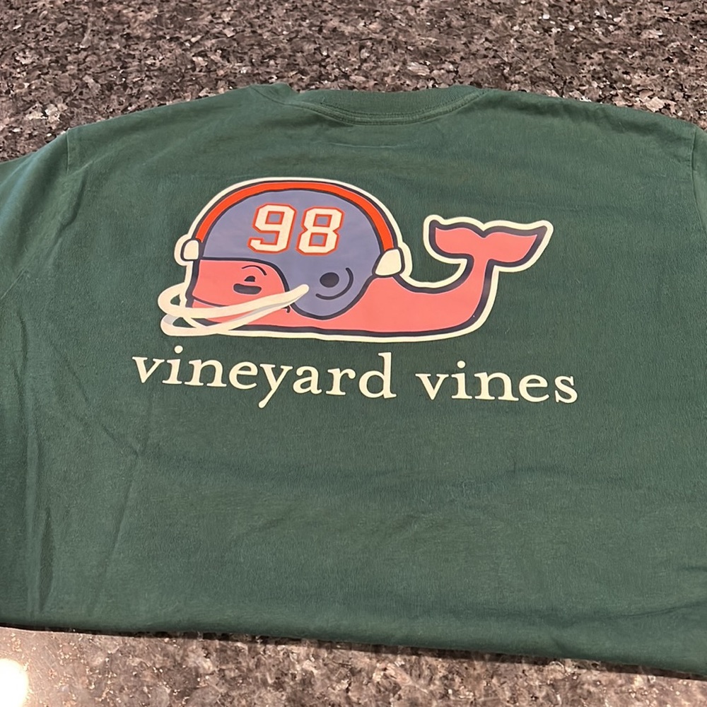 Boy’s Vineyard Vines green football tee